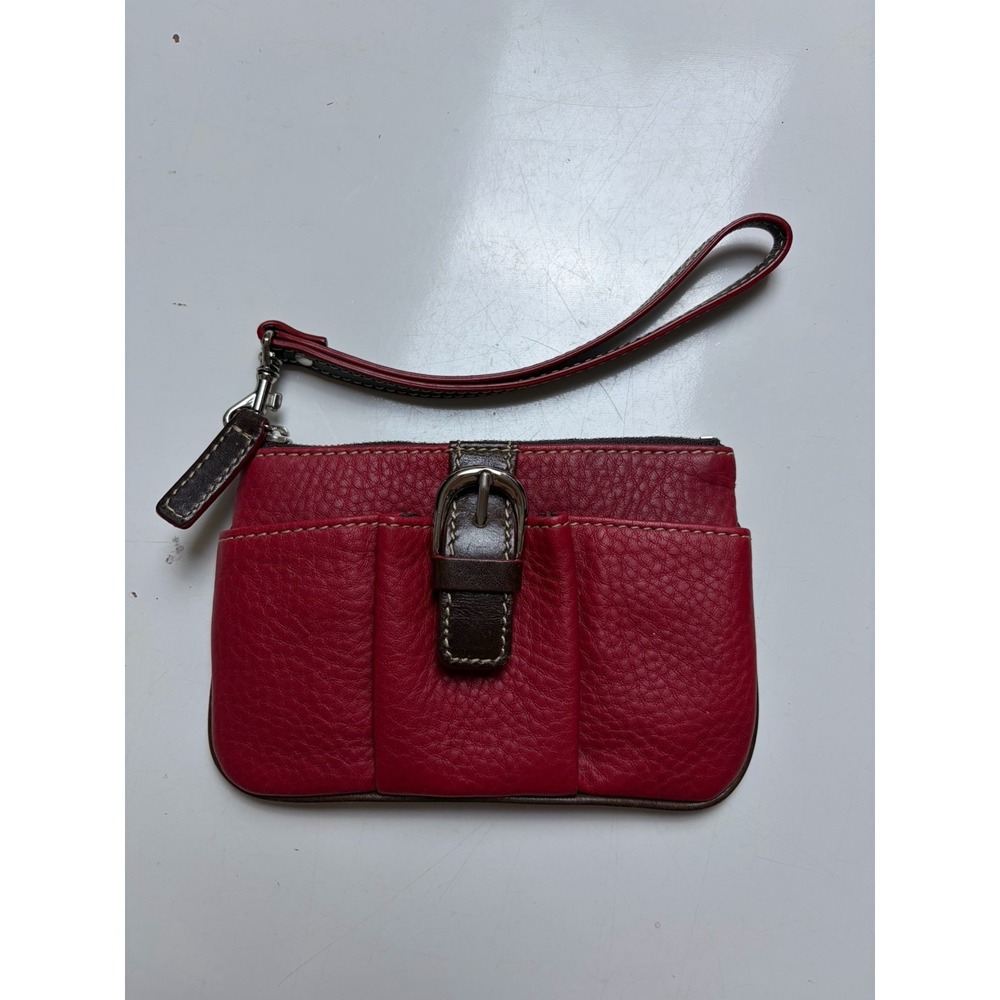 Levenger Leather Wristlet Wallet Key Chain